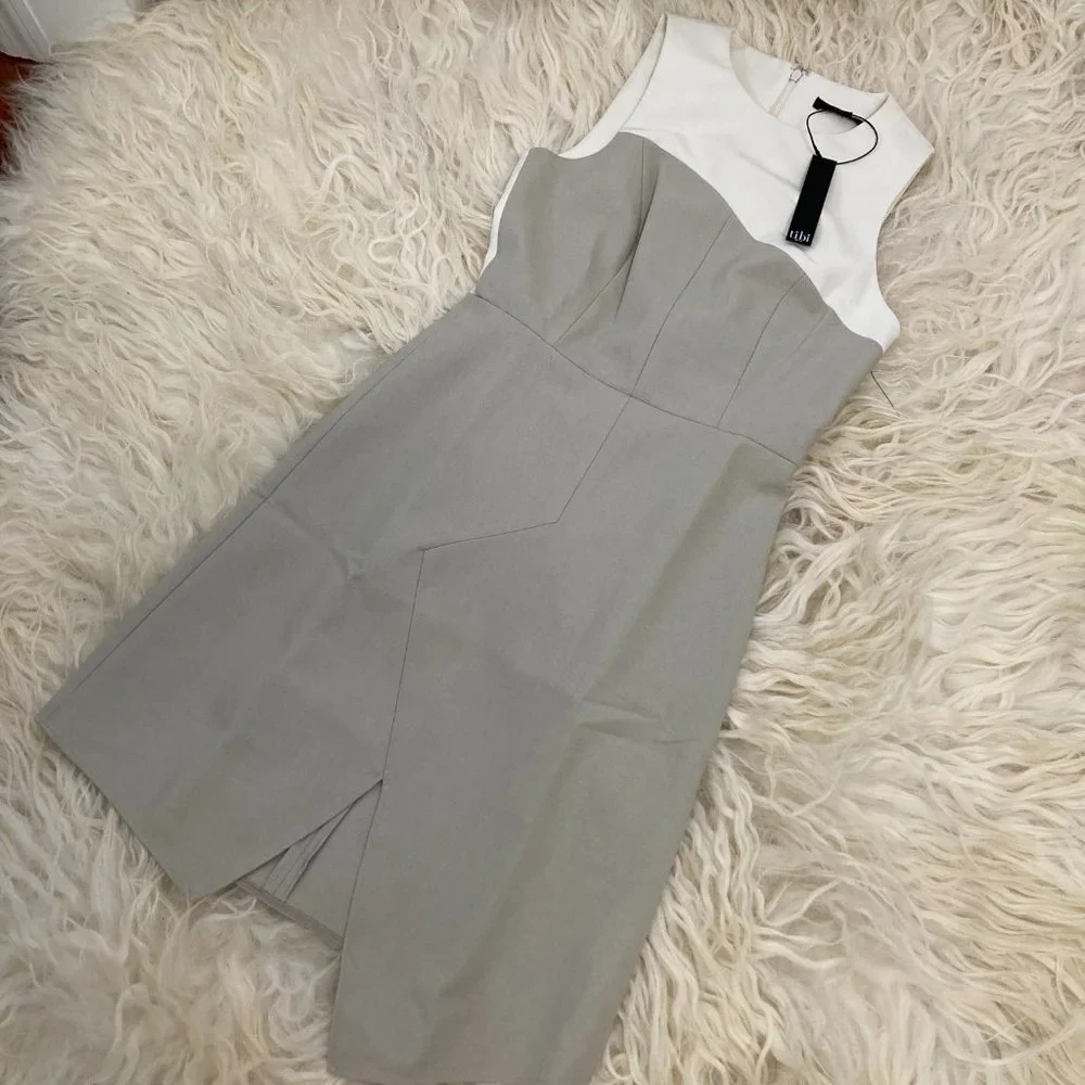 TIBI Crew Neck Mini Dress